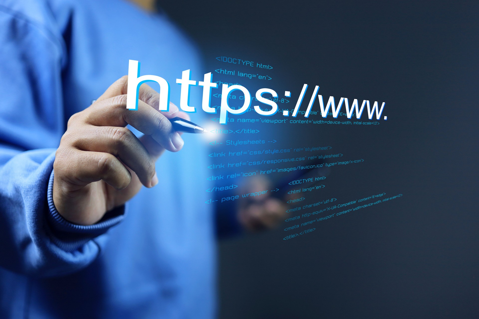 https website domain concept